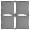 Throw Pillows 4 pcs Gray 23.6"x23.6" Fabric