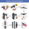 30ft Sectional Al Flag Pole