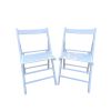 FOLDING CHAIR-2/S;  FOLDABLE STYLE -WHITE