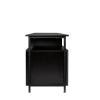 80-inchTV cabinet Stands Wood Grain Large Storage Cabinet for Living Room Bedroom; Black