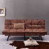 Convertible Memory Foam Futon Couch Bed; Modern Folding Sleeper Sofa-SF267PUCH