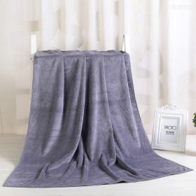 Large Cotton Absorbent Quick Drying Lint Resistant Towel (Option: Grey extra thick-80x190cm)