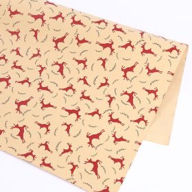 Thickened Wrapping Paper For Christmas Gifts (Option: Reindeer-50x70cm)