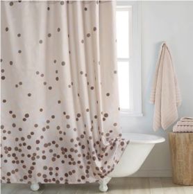 Shower Curtain Polyester Thickened Waterproof Partition Wet And Dry Separation (Option: Shar shower curtain-80X183CM 6holes)