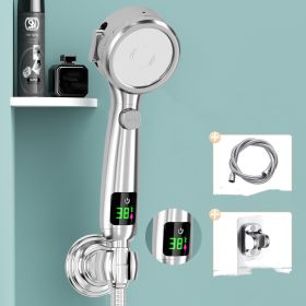 Yuba Circular Shower Handheld Shower (Option: Silver-Style4)