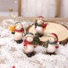 Creative Christmas Tree Blind Box Desktop Ornaments Wooden House Family Pendant