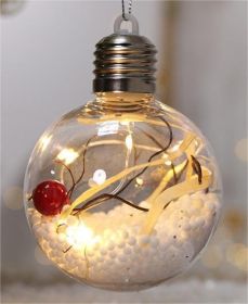 Creative Christmas Tree Blind Box Desktop Ornaments Wooden House Family Pendant (Style: 13)