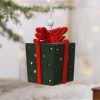 Creative Christmas Tree Blind Box Desktop Ornaments Wooden House Family Pendant