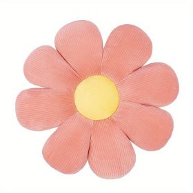 Flower Cushion Office Cushion Plush Toy Cushion (Color: PINK)