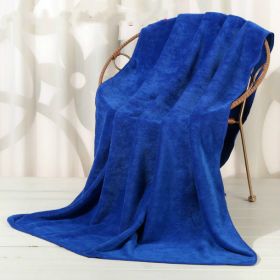 Large Cotton Absorbent Quick Drying Lint Resistant Towel (Option: Blue-80x190cm)