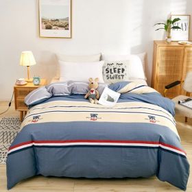 Cotton Single And Double Student Dormitory Three Piece Quilt Cover (Option: Simple Trend-Single Quilt Cover 150 X200cm)